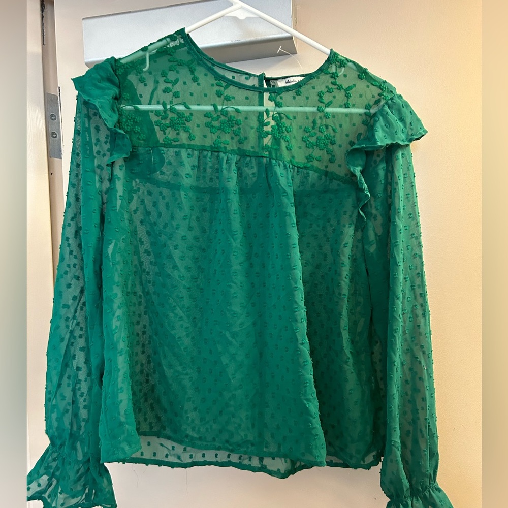Bleuh Ciel Green Top
